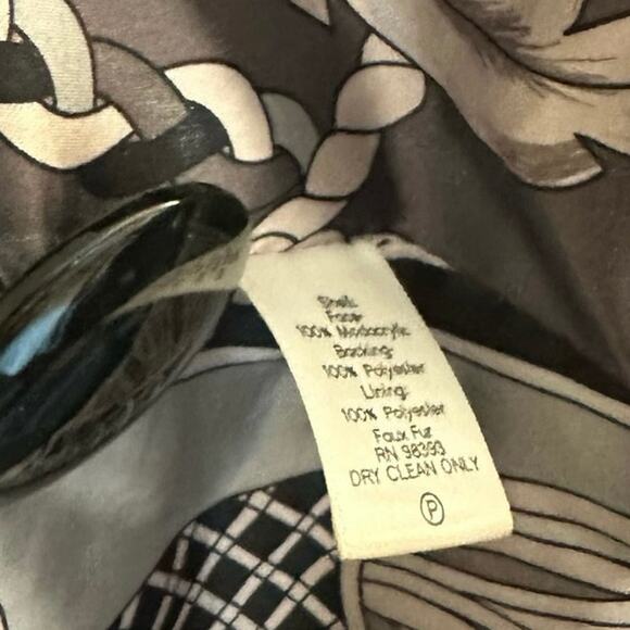 Vintage Black Long Length Oversized French Girl  Boho Chic Faux Fur Mink Coat XL - Picture 9 of 10